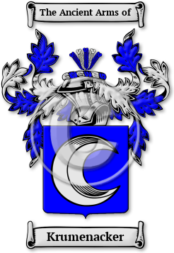 Krumenacker Family Crest Download (jpg) Legacy Series - 150 DPI