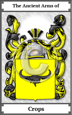 Crops Family Crest Download (JPG) Book Plated - 600 DPI