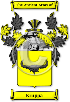 Kruppa Family Crest Download (JPG) Legacy Series - 600 DPI