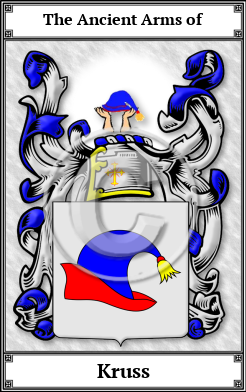 Kruss Family Crest Download (JPG)  Book Plated - 150 DPI