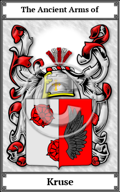 Kruse Family Crest Download (JPG)  Book Plated - 150 DPI