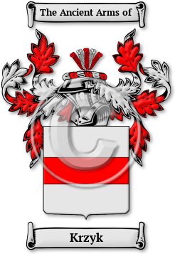 Krzyk Family Crest Download (jpg) Legacy Series - 150 DPI