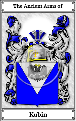 Kubin Family Crest Download (JPG)  Book Plated - 150 DPI