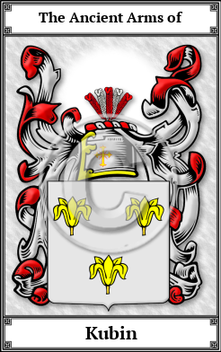 Kubin Family Crest Download (JPG)  Book Plated - 150 DPI