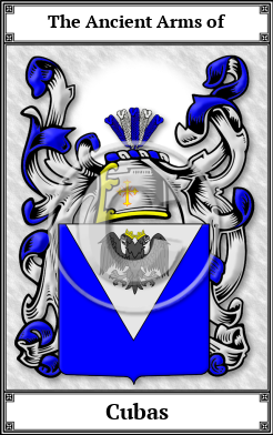 Cubas Family Crest Download (JPG) Book Plated - 600 DPI