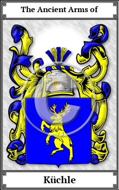 Küchle Family Crest Download (JPG)  Book Plated - 150 DPI