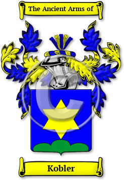 Kobler Family Crest Download (JPG) Legacy Series - 600 DPI