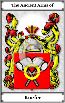 Kuefer Family Crest Download (JPG)  Book Plated - 150 DPI