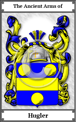 Hugler Family Crest Download (JPG)  Book Plated - 150 DPI