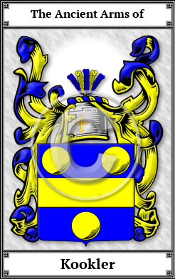 Kookler Family Crest Download (JPG) Book Plated - 600 DPI