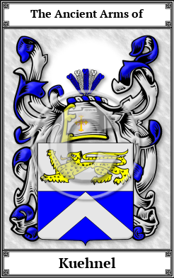 Kuehnel Family Crest Download (JPG) Book Plated - 600 DPI