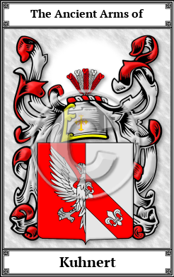 Kuhnert Family Crest Download (JPG) Book Plated - 600 DPI
