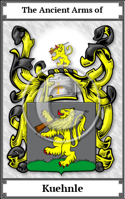 Kuehnle Family Crest Download (JPG)  Book Plated - 150 DPI