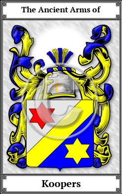 Koopers Family Crest Download (JPG)  Book Plated - 150 DPI