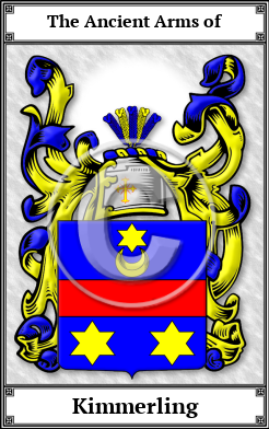 Kimmerling Family Crest Download (JPG)  Book Plated - 150 DPI