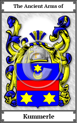 Kummerle Family Crest Download (JPG) Book Plated - 600 DPI