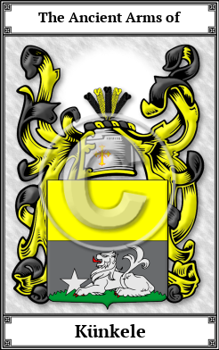 Künkele Family Crest Download (JPG) Book Plated - 600 DPI