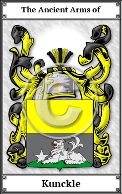 Kunckle Family Crest Download (JPG) Book Plated - 600 DPI