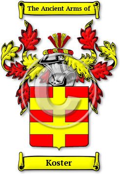 Koster Family Crest Download (JPG) Legacy Series - 600 DPI