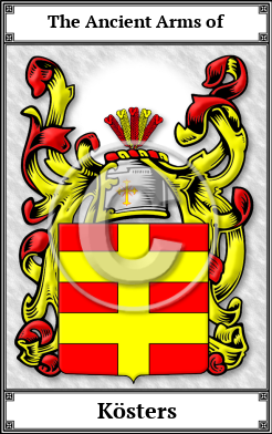 Kösters Family Crest Download (JPG) Book Plated - 600 DPI