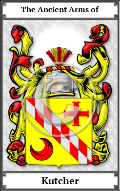 Kutcher Family Crest Download (JPG) Book Plated - 600 DPI