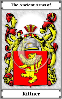 Kittner Family Crest Download (JPG)  Book Plated - 150 DPI