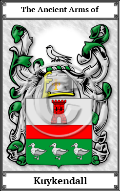 Kuykendall Family Crest Download (JPG)  Book Plated - 150 DPI