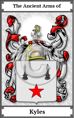 Kyles Family Crest Download (JPG)  Book Plated - 150 DPI