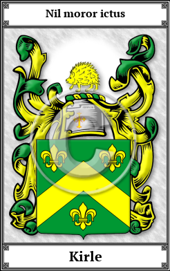 Kirle Family Crest Download (JPG) Book Plated - 600 DPI
