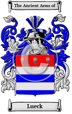 Lueck Family Crest/Coat of Arms