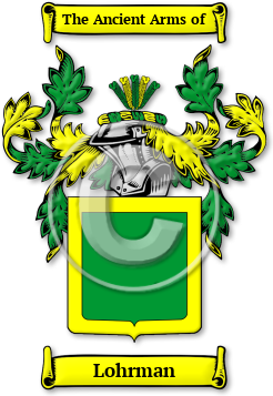 Lohrman Family Crest Download (jpg) Legacy Series - 150 DPI