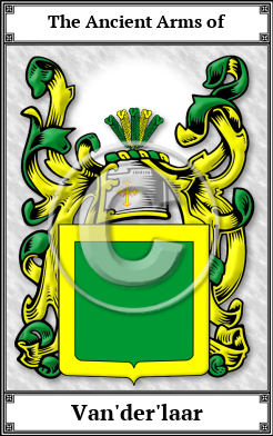 Van'der'laar Family Crest Download (JPG)  Book Plated - 150 DPI