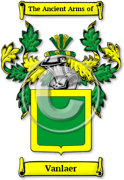 Vanlaer Family Crest Download (jpg) Legacy Series - 150 DPI