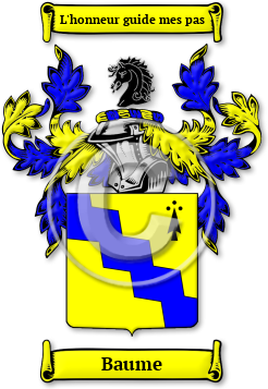Baume Family Crest Download (jpg) Legacy Series - 150 DPI