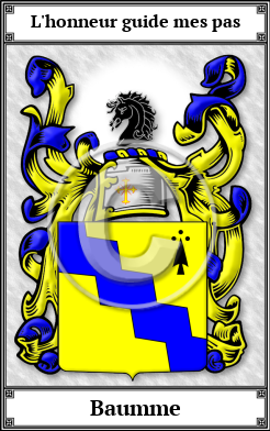 Baumme Family Crest Download (JPG)  Book Plated - 150 DPI