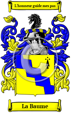 La Baume Family Crest/Coat of Arms