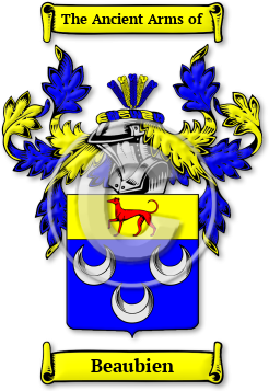 Beaubien Family Crest Download (jpg) Legacy Series - 150 DPI