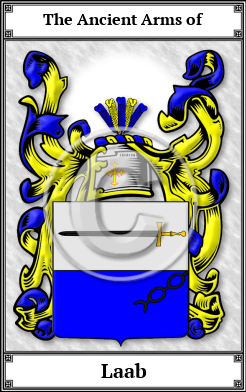 Laab Family Crest Download (JPG) Book Plated - 600 DPI
