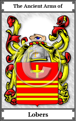 Lobers Family Crest Download (JPG)  Book Plated - 150 DPI