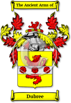 Dubree Family Crest Download (jpg) Legacy Series - 150 DPI