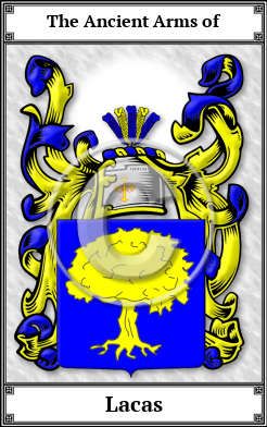 Lacas Family Crest Download (JPG)  Book Plated - 150 DPI