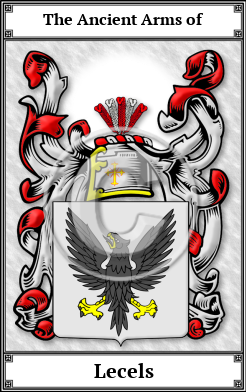 Lecels Family Crest Download (JPG)  Book Plated - 150 DPI