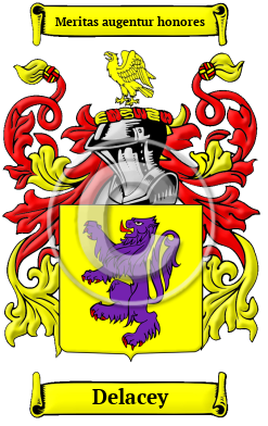 Delacey Family Crest Download (JPG) Heritage Series - 600 DPI