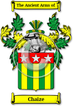 Chaize Family Crest Download (jpg) Legacy Series - 150 DPI