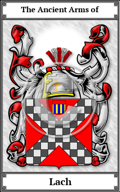 Lach Family Crest Download (JPG) Book Plated - 300 DPI