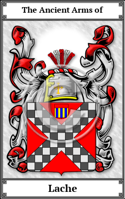Lache Family Crest Download (JPG)  Book Plated - 150 DPI