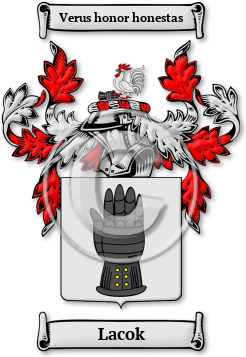 Lacok Family Crest Download (jpg) Legacy Series - 150 DPI