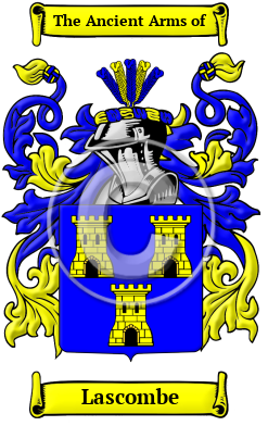 Lascombe Family Crest Download (JPG) Heritage Series - 600 DPI