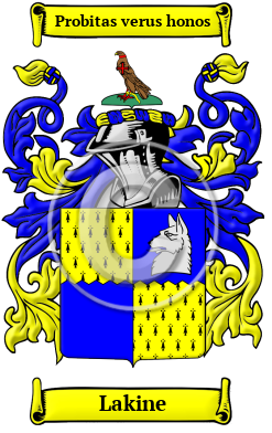 Lakine Family Crest Download (JPG) Heritage Series - 600 DPI