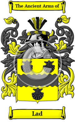 Lad Family Crest/Coat of Arms